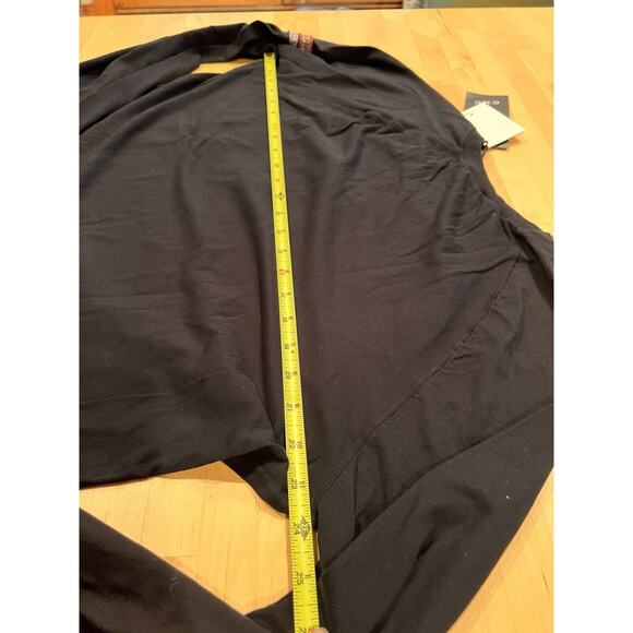 VTG CNC Angels LS Size 2XL Black White Embroidered Eagle & Patches 100% Cotton - Picture 5 of 10